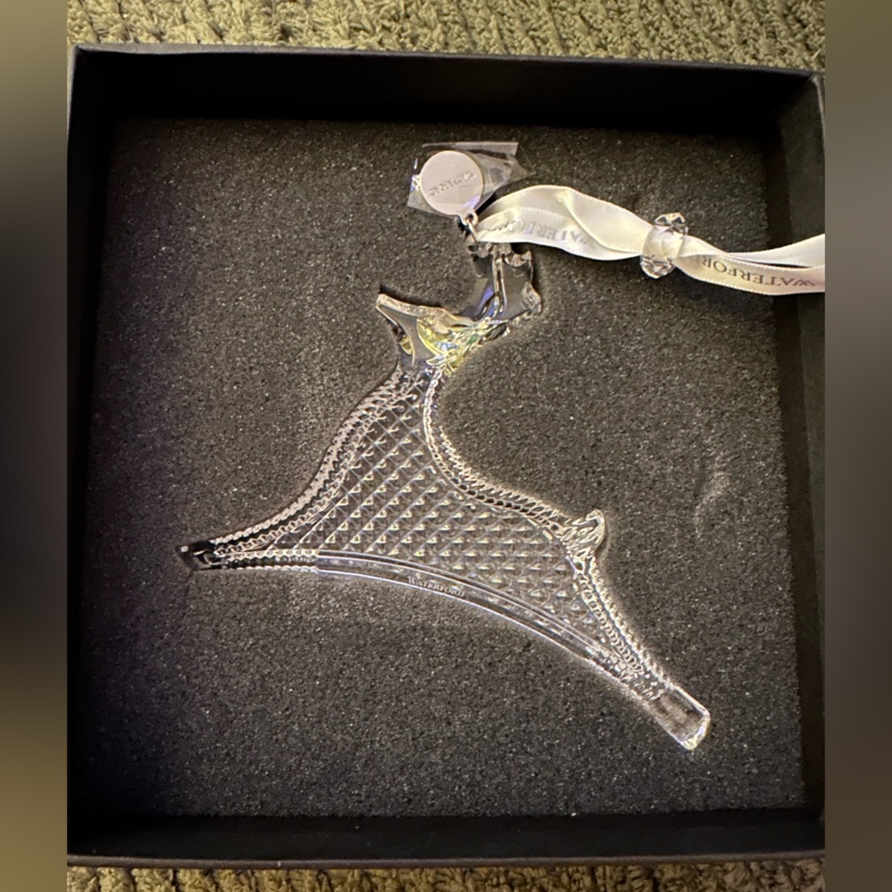 Waterford  Reindeer Ornament